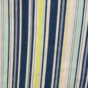 Cotton Multicolor Striped Shower Curtain